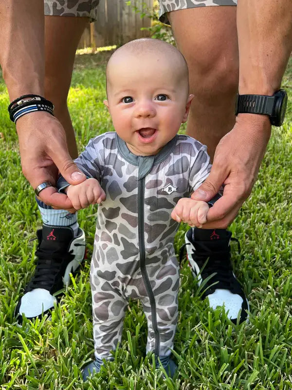 BURLEBO Baby Footie - Classic Deer Camo (Limited Quantity)