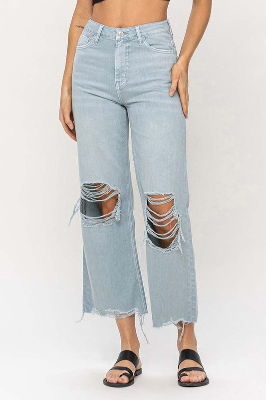 Vervet 90s Vintage Crop Flare Jeans