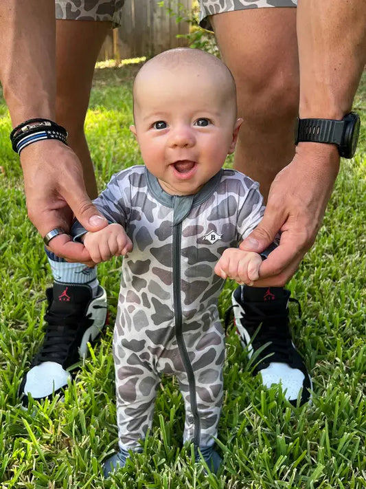 BURLEBO Baby Footie - Classic Deer Camo (Limited Quantity)
